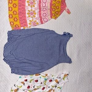 Carter's Pink Tie-Dye Sleeveless Romper